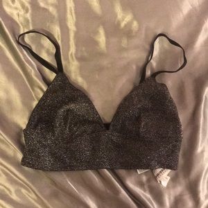 glittery bra-top